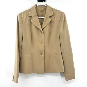 Nordstrom Caslon Beige 3 Button Blazer Women's Size 10
